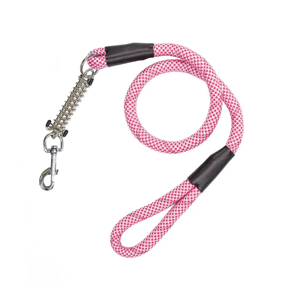Tug Control Dog Leash - Reflective, Shock Absorber, Comfortable Grip, Sleek Design, Strong Weave Accent, for Small/Medium/Large Dogs/Cats/Pets