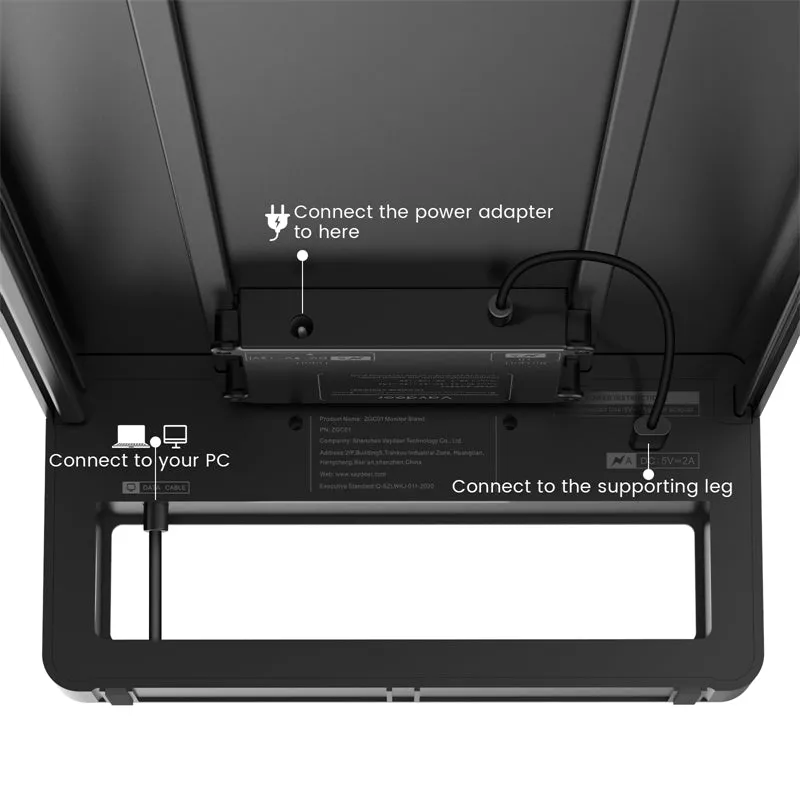 Vaydeer Aluminum Monitor Riser Stand - Wireless Charging