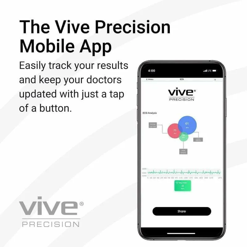 Vive Health Precision ECG Monitor - Black