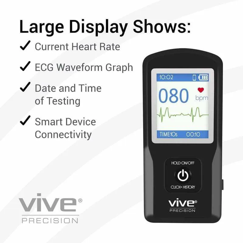 Vive Health Precision ECG Monitor - Black