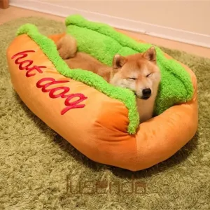 Warm Soft Fiber Hot Dog Bed for Dogs