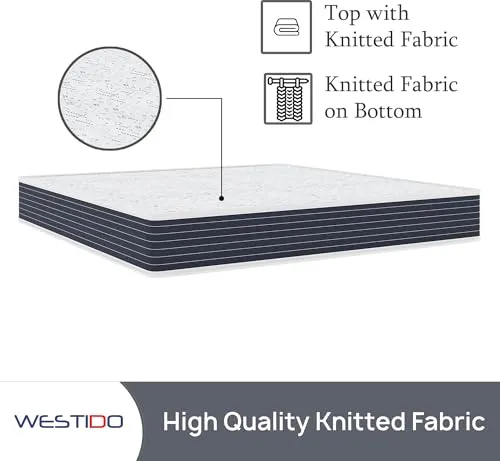 WESTIDO SteadySupport Multiple High Resilience (HR) Foam | High Resilience (HR) Foam Knitted Fabric Queen Size Zero Partner Disturbance SteadySupportKQ10inch75X60